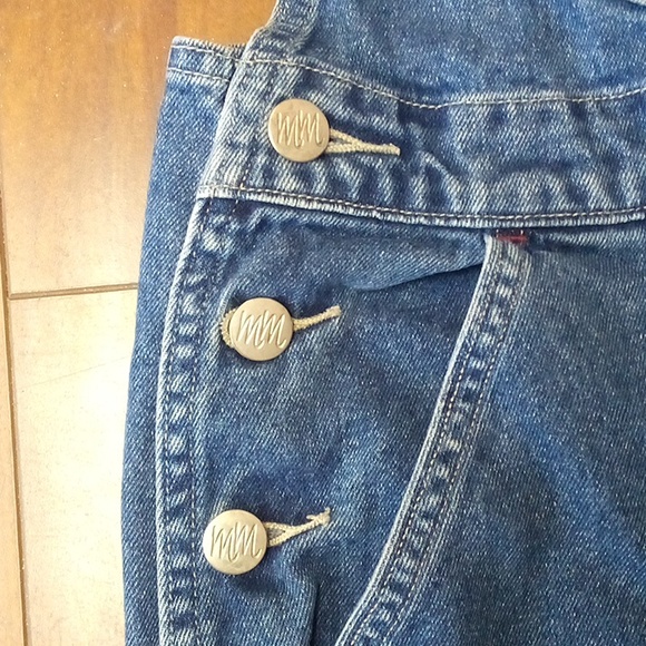 WIDE-LEG!!! Disney Store Jean Overalls - Sz. M - Picture 6 of 13